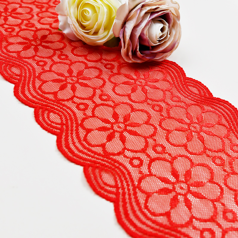  توری توری الاستیک توری ظریف 15.5 سانتی متری پارچه توری اسپندکس توری الاستیک لباس زیر زنانه سوتین 445#