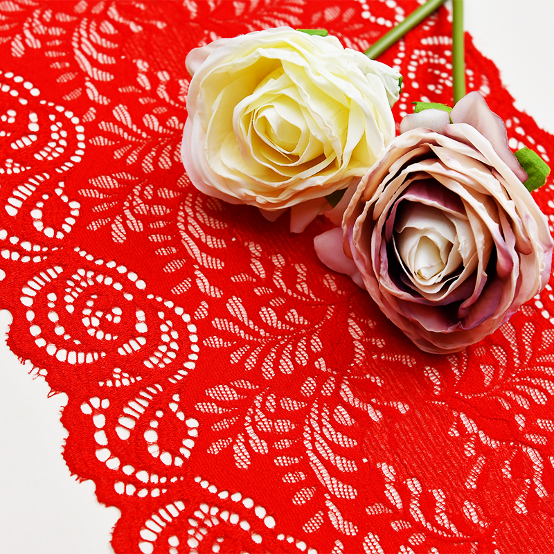 20 سانتی متری زیبا توری کشدار گلدار بند زیر زنانه توری الاستیک 6147#