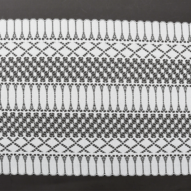 توری آماده استوک با کیفیت بالا 24 سانتی متر توری گلدار الاستیک زنانه 5756#