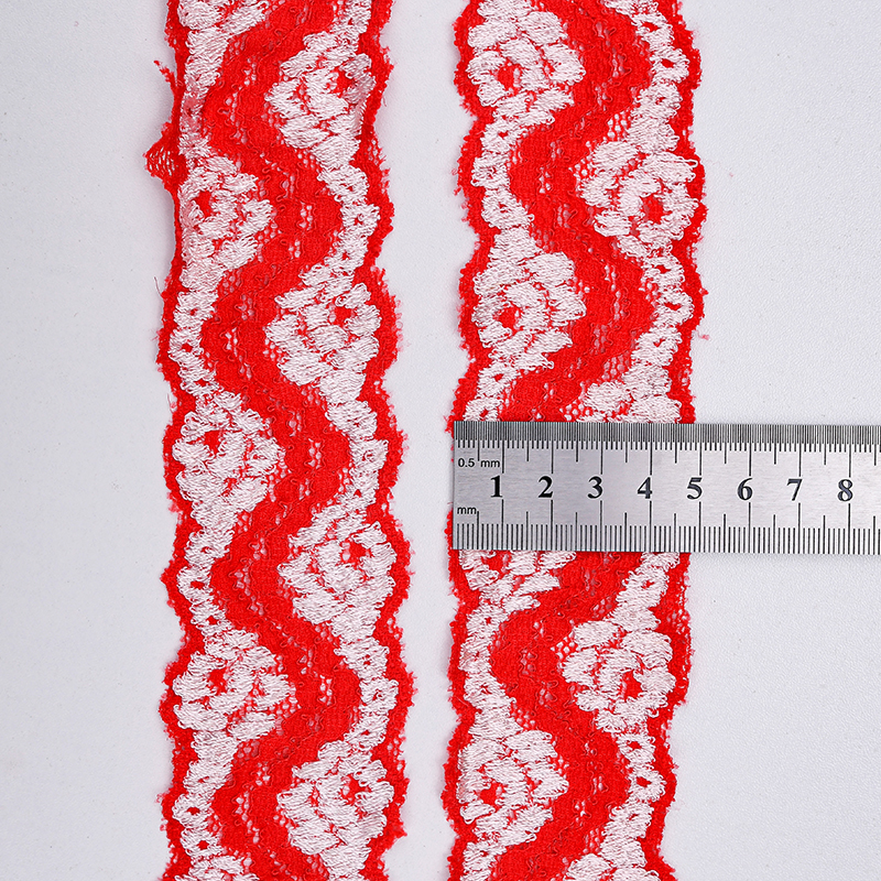 5.3 سانتی متر دامن توری زنانه سجاف کوچک لوازم جانبی لباس زیر نایلون الاستیک توری 1177#