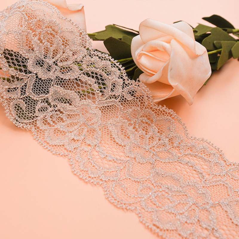 6.5 سانتی متر دامن توری زنانه سجاف کوچک لوازم جانبی لباس زیر نایلون توری الاستیک 106888#