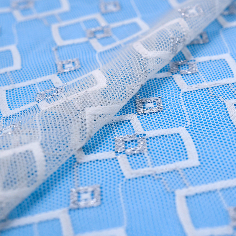 فروش عمده لباس زنانه پارچه توری کش کش دو رنگ 283B#