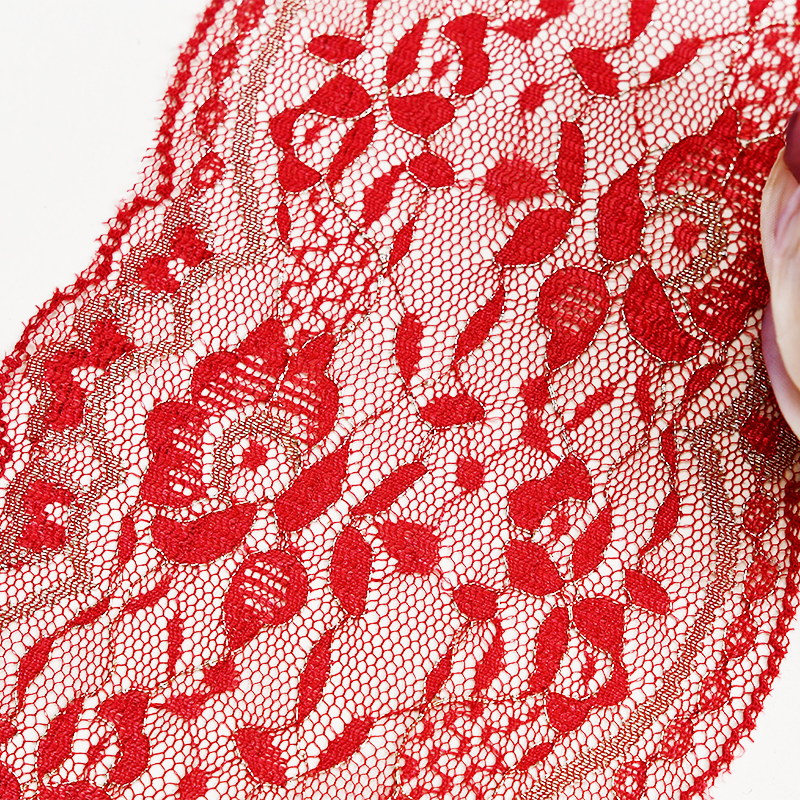 نایلون الاستیک 10 سانتیمتر تزیین توری گلدار تزیین لباس عروسی توری 3706#