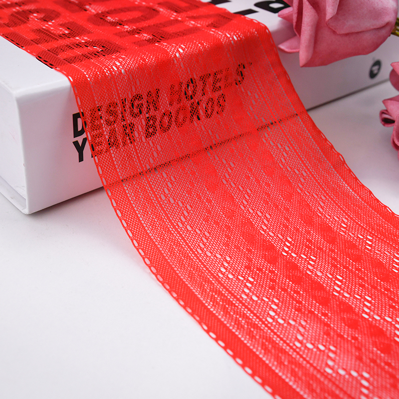 توری توری نایلونی کشدار 10 سانتی متری پارچه توری نایلونی توری اسپندکس نایلونی برای سوتین و لباس زیر تزیین عروسی 487-0120#