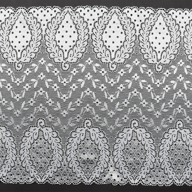 توری آماده با کیفیت بالا 25 سانتی متری توری گلدار الاستیک زنانه 5355#