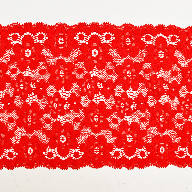 توری آماده استوک با کیفیت بالا 17.5 سانتی متر توری گلدار الاستیک زنانه 5375#