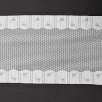 توری توری گلدار سفید کشدار 31.5 سانتی متری تولید کننده حرفه ای توری زنانه 5958#