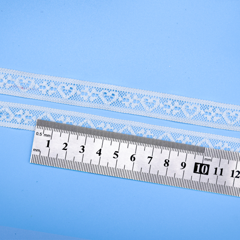 توری توری نایلونی کشدار 1.5 سانتی متری پارچه توری نایلونی توری اسپندکس نایلونی برای سوتین و لباس زیر تزیین عروسی 61661-1#