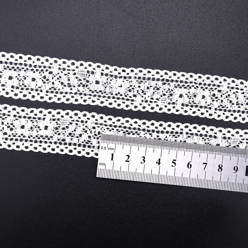 توری توری نایلونی کشدار 2.8 سانتی متری پارچه توری نایلونی توری اسپندکس نایلونی برای سوتین و لباس زیر تزیین عروسی 106132#