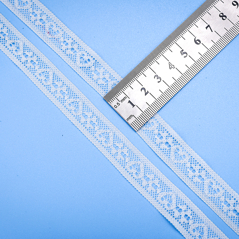 توری توری نایلونی کشدار 1.5 سانتی متری پارچه توری نایلونی توری اسپندکس نایلونی برای سوتین و لباس زیر تزیین عروسی 61661-1#