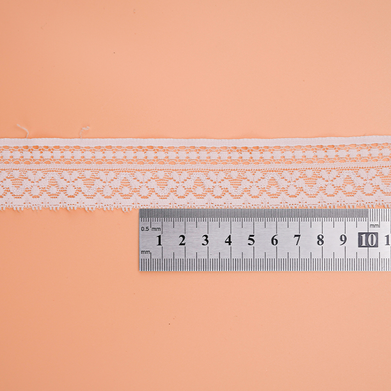 توری توری نایلونی کشدار 3.5 سانتی متری پارچه توری نایلونی توری اسپندکس نایلونی برای سوتین و لباس زیر تزیین عروسی 106797#