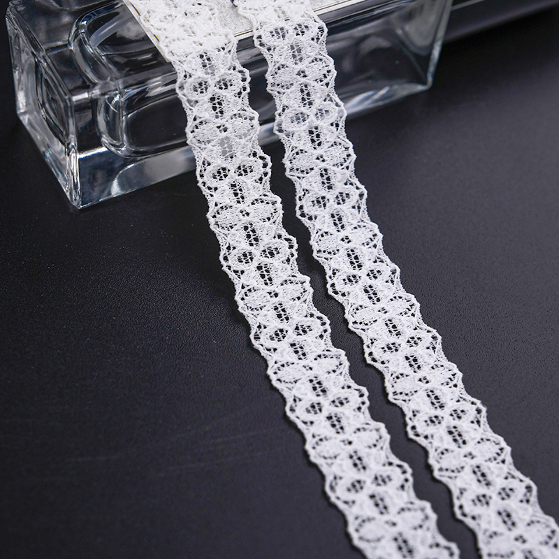 توری توری نایلونی کشدار 1.5 سانتی متری پارچه توری نایلونی توری اسپندکس نایلونی برای سوتین و لباس زیر تزیین عروسی 116550#