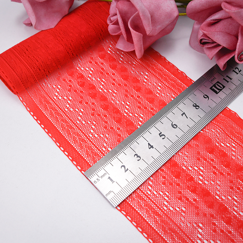 توری توری نایلونی کشدار 10 سانتی متری پارچه توری نایلونی توری اسپندکس نایلونی برای سوتین و لباس زیر تزیین عروسی 487-0120#