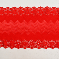 توری آماده استوک با کیفیت بالا 24 سانتی متر توری گلدار الاستیک زنانه 5578A#