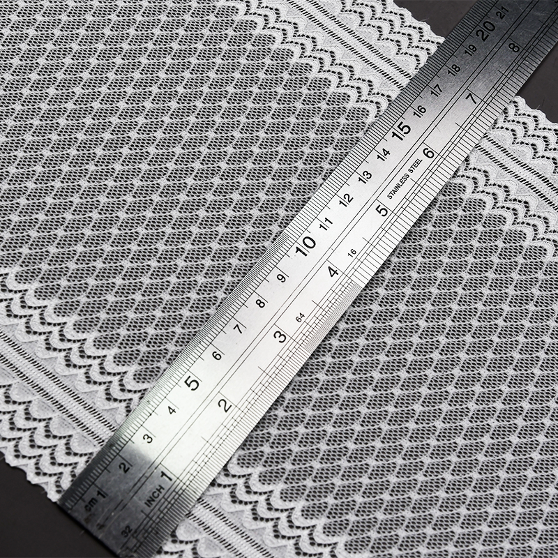 توری آماده استوک با کیفیت بالا 18.5 سانتی متر توری گلدار الاستیک زنانه 5431#