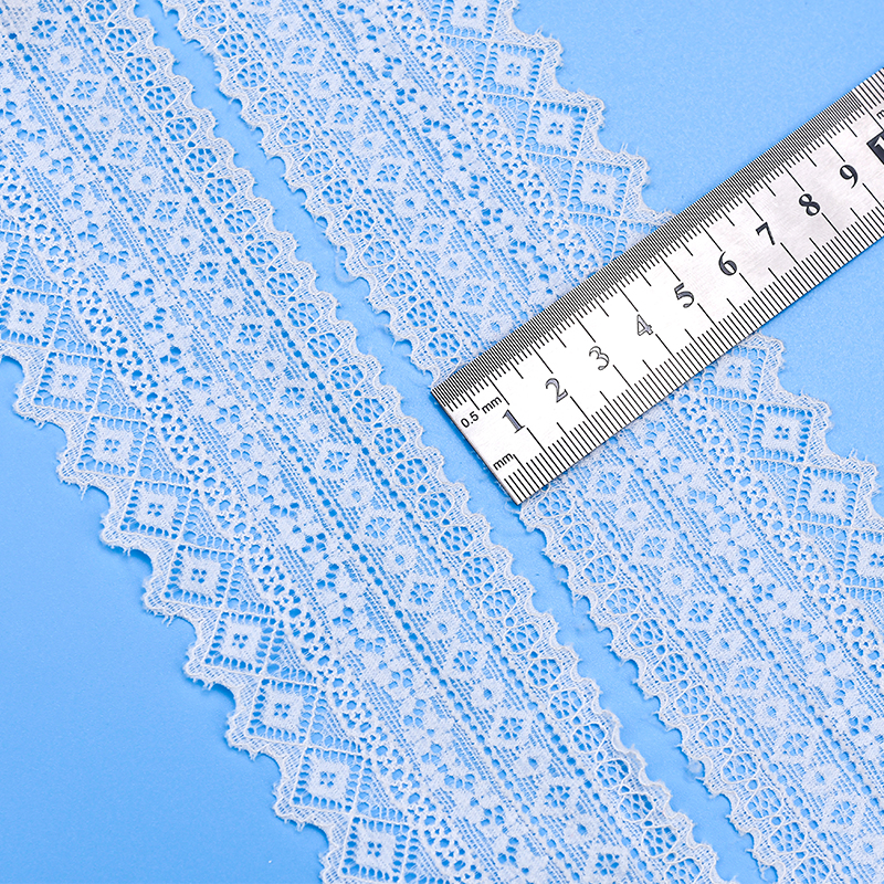 توری توری نایلونی کشدار 6 سانتی متری پارچه توری نایلونی توری اسپندکس نایلونی برای سوتین و لباس زیر تزیین عروسی 02701#