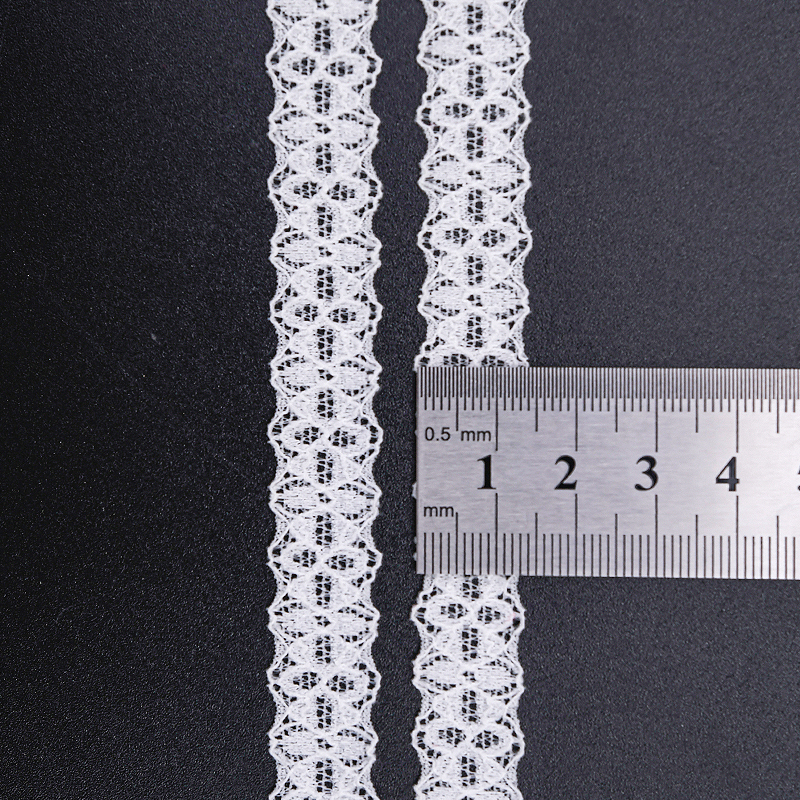 توری توری نایلونی کشدار 1.5 سانتی متری پارچه توری نایلونی توری اسپندکس نایلونی برای سوتین و لباس زیر تزیین عروسی 116550#