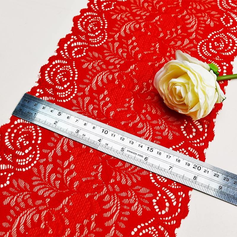 20 سانتی متری زیبا توری کشدار گلدار بند زیر زنانه توری الاستیک 6147#