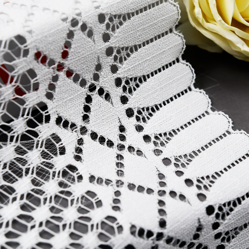 توری آماده استوک با کیفیت بالا 24 سانتی متر توری گلدار الاستیک زنانه 5756#