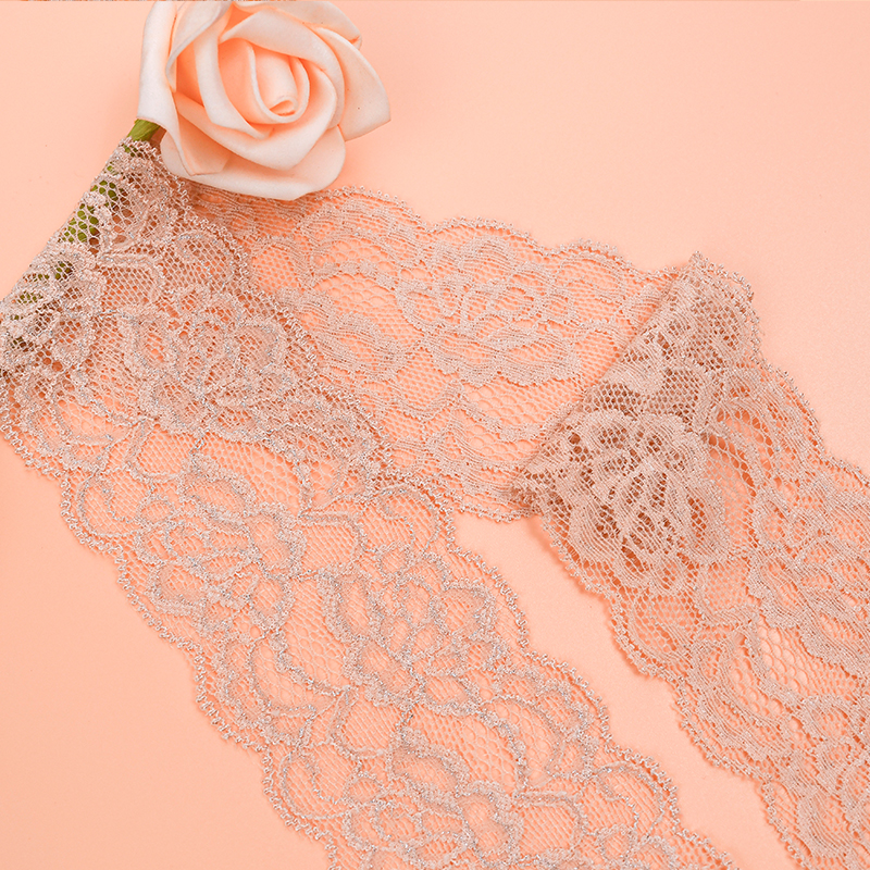 6.5 سانتی متر دامن توری زنانه سجاف کوچک لوازم جانبی لباس زیر نایلون توری الاستیک 106888#