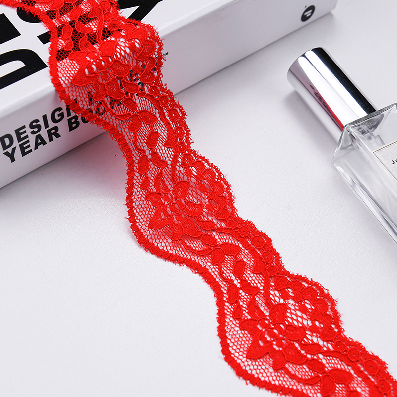 5.1 سانتی متر دامن توری زنانه سجاف کوچک لوازم جانبی لباس زیر نایلون الاستیک توری 106113#