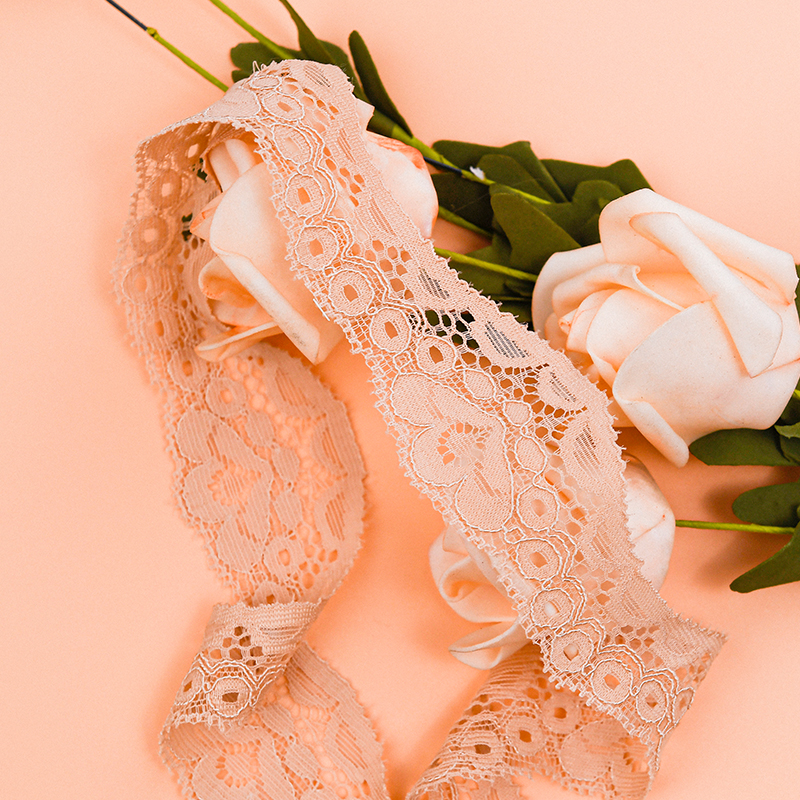 3.5 سانتی متر دامن توری زنانه سجاف کوچک لوازم جانبی لباس زیر نایلون الاستیک توری 106038#