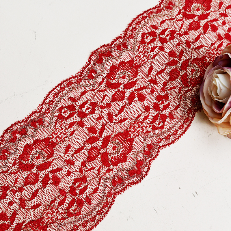 نایلون الاستیک 10 سانتیمتر تزیین توری گلدار تزیین لباس عروسی توری 3706#