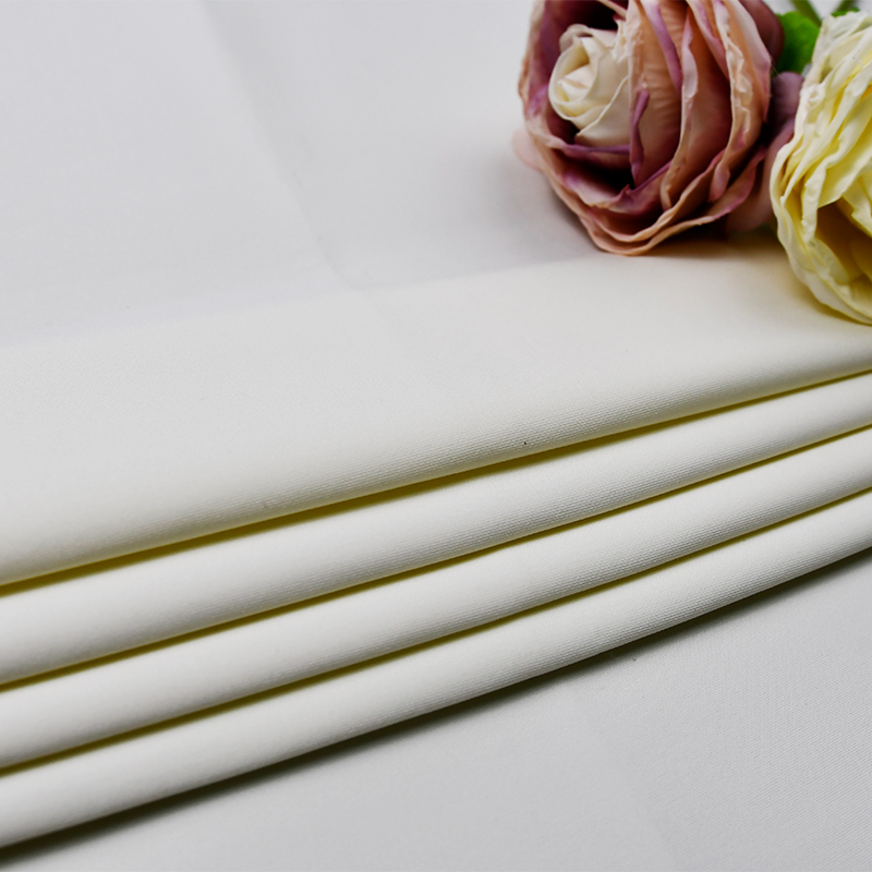 پارچه دو رو بافتنی 79% نایلون 21% پارچه لباس یوگا اسپندکس