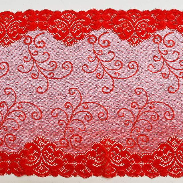 توری زنانه گلدار سفید کشدار 25 سانتی متری تولید کننده توری با کیفیت بالا 5220#