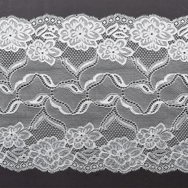 توری آماده با کیفیت بالا 19 سانتی متر توری گلدار الاستیک زنانه 5350#