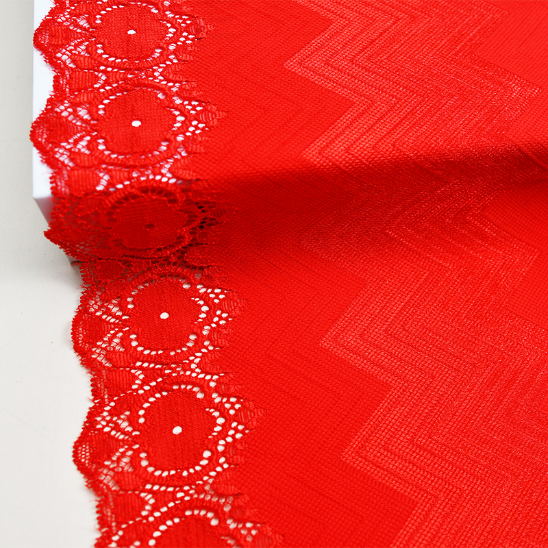 توری آماده استوک با کیفیت بالا 24 سانتی متر توری گلدار الاستیک زنانه 5578A#