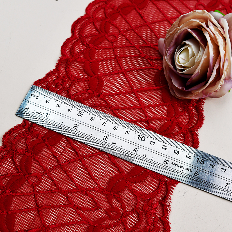 بند بند زیر گلدار گلدار بندکشی توری زیبا 15 سانتی متری 6217#