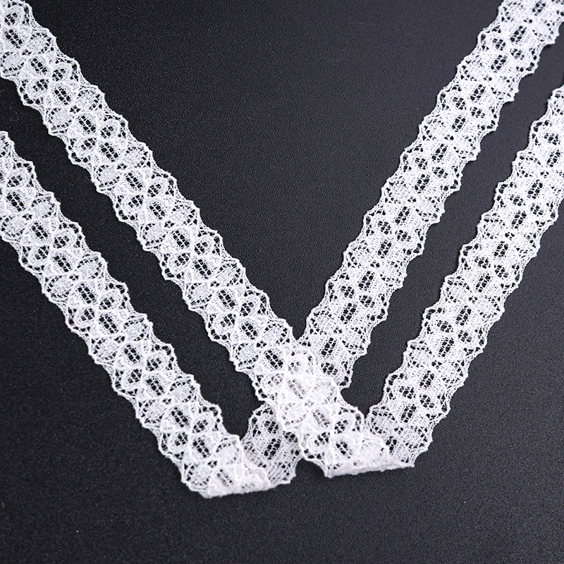 توری توری نایلونی کشدار 1.5 سانتی متری پارچه توری نایلونی توری اسپندکس نایلونی برای سوتین و لباس زیر تزیین عروسی 116550#