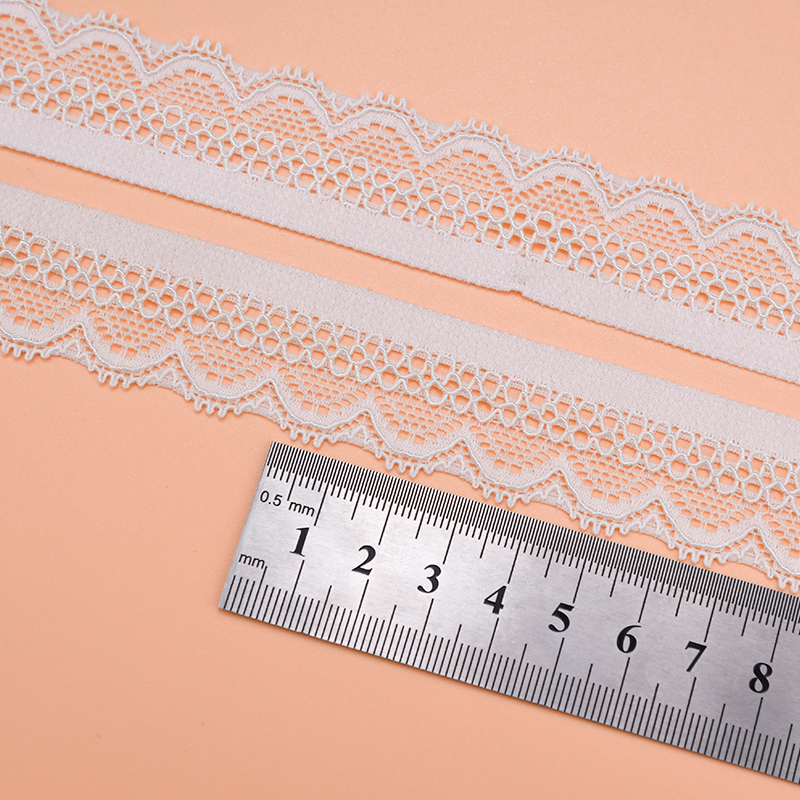 2.5 سانتی متر دامن توری زنانه سجاف کوچک لوازم جانبی لباس زیر نایلون توری الاستیک 116623#