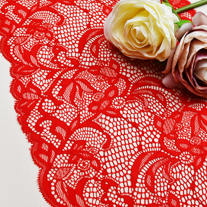 توری آماده استوک با کیفیت بالا 20 سانتی متر توری گلدار الاستیک زنانه 5217#