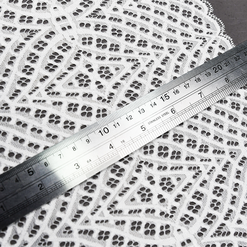 توری آماده استوک با کیفیت بالا 22.5 سانتی متر توری گلدار الاستیک زنانه 5239#