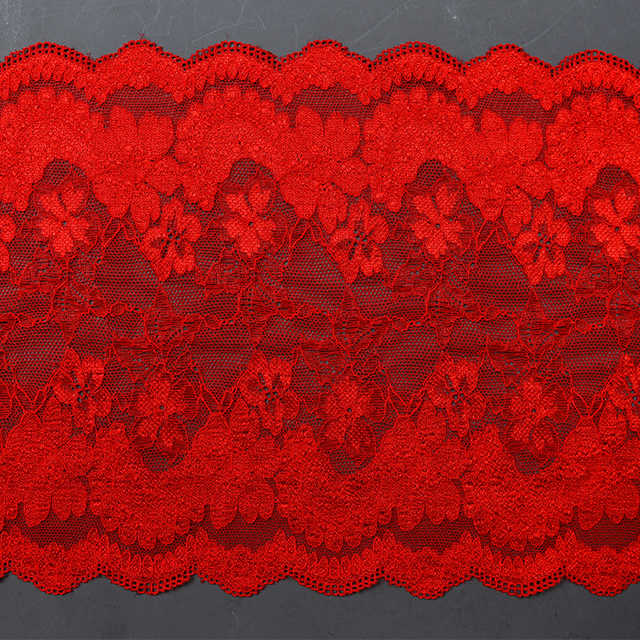 توری آماده استوک با کیفیت بالا 22.5 سانتی متر توری گلدار الاستیک زنانه 5187#