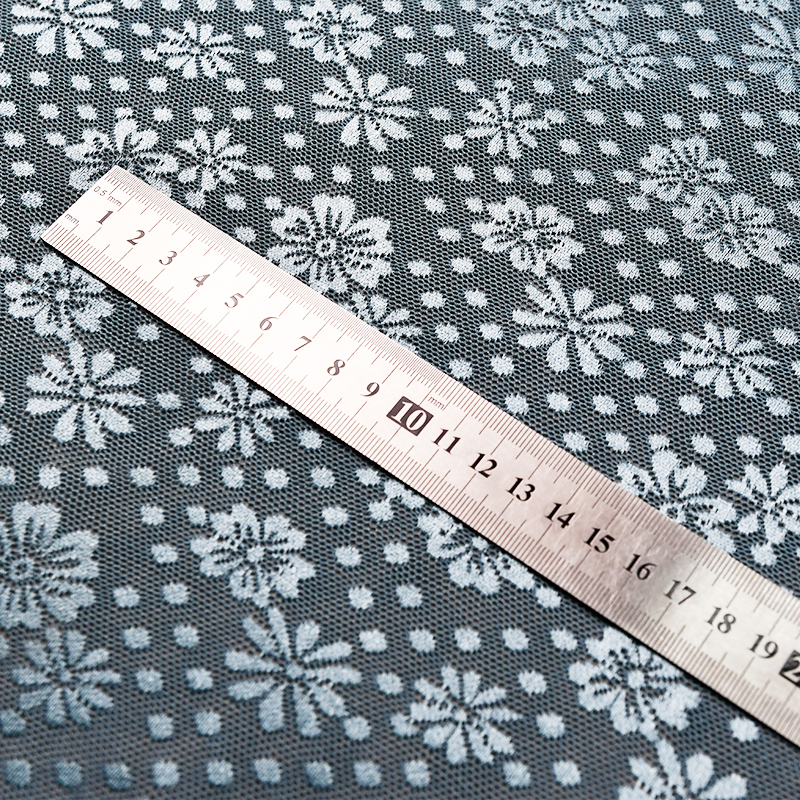 پارچه توری استرچ گل با کیفیت بالا برای لباس زیر زنانه و لباس 1005#