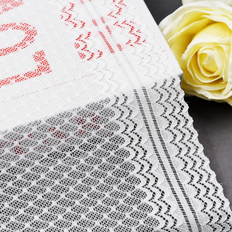 توری آماده استوک با کیفیت بالا 18.5 سانتی متر توری گلدار الاستیک زنانه 5431#