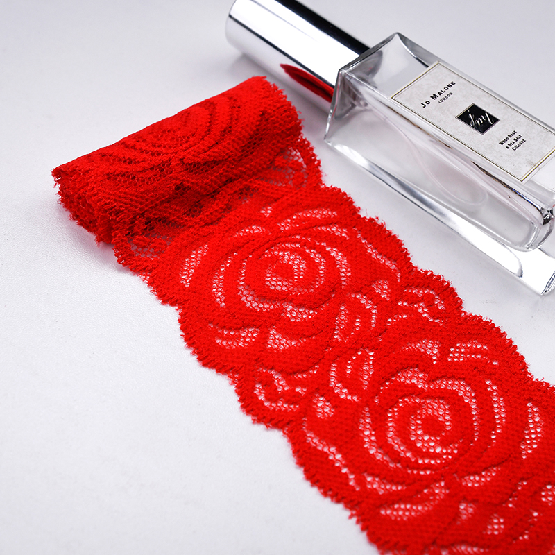 توری توری نایلونی کشدار 7 سانتی متری توری نایلونی توری نایلونی اسپندکس برای سوتین و لباس زیر تزیین عروسی 116220#