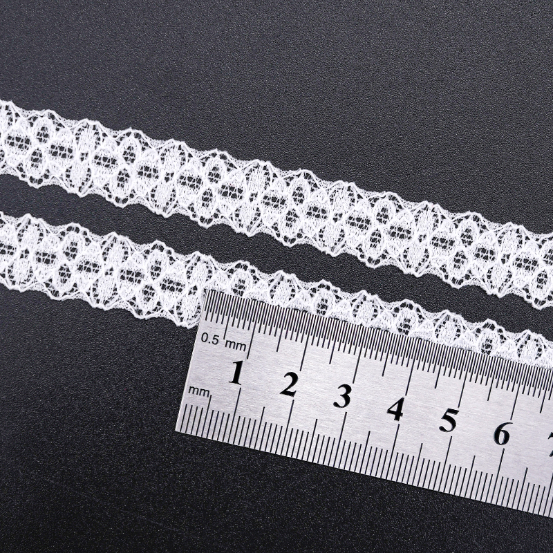 توری توری نایلونی کشدار 1.5 سانتی متری پارچه توری نایلونی توری اسپندکس نایلونی برای سوتین و لباس زیر تزیین عروسی 116550#