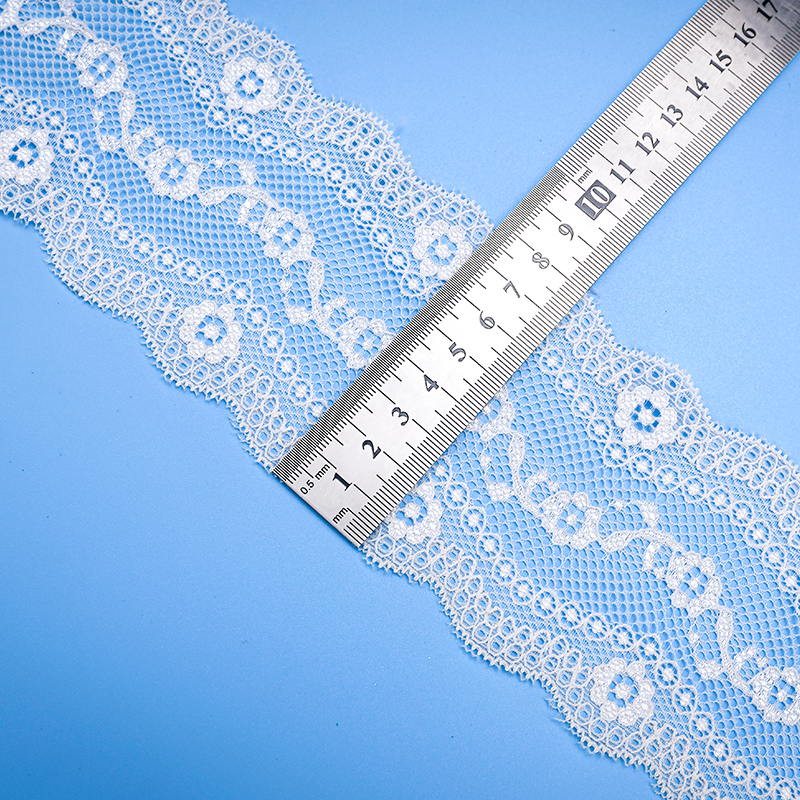 توری توری نایلونی کشدار 8 سانتی متری توری نایلونی نایلونی توری اسپندکس برای سوتین و لباس زیر تزیین عروسی 02201#