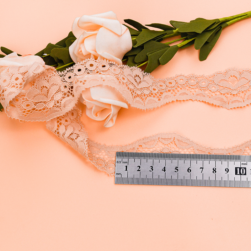 3.5 سانتی متر دامن توری زنانه سجاف کوچک لوازم جانبی لباس زیر نایلون الاستیک توری 106038#