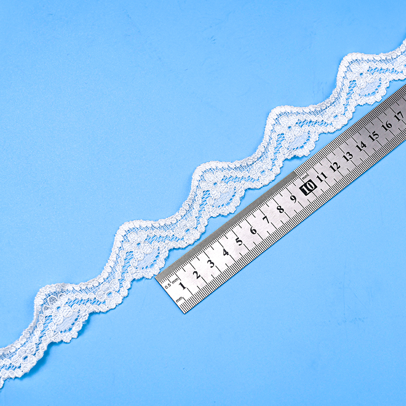 3.5 سانتی متر دامن توری زنانه سجاف کوچک لوازم جانبی لباس زیر نایلون الاستیک توری 106646#