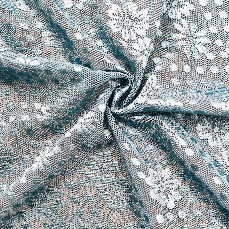 پارچه توری استرچ گل با کیفیت بالا برای لباس زیر زنانه و لباس 1005#