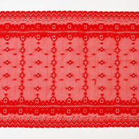 توری آماده استوک با کیفیت بالا 21.5 سانتی متر توری گلدار الاستیک زنانه 6016#