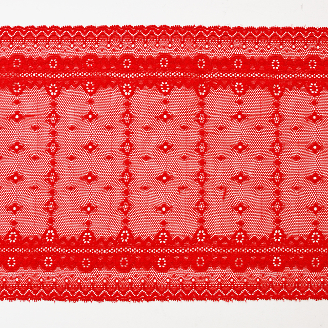 توری آماده استوک با کیفیت بالا 21.5 سانتی متر توری گلدار الاستیک زنانه 6016#