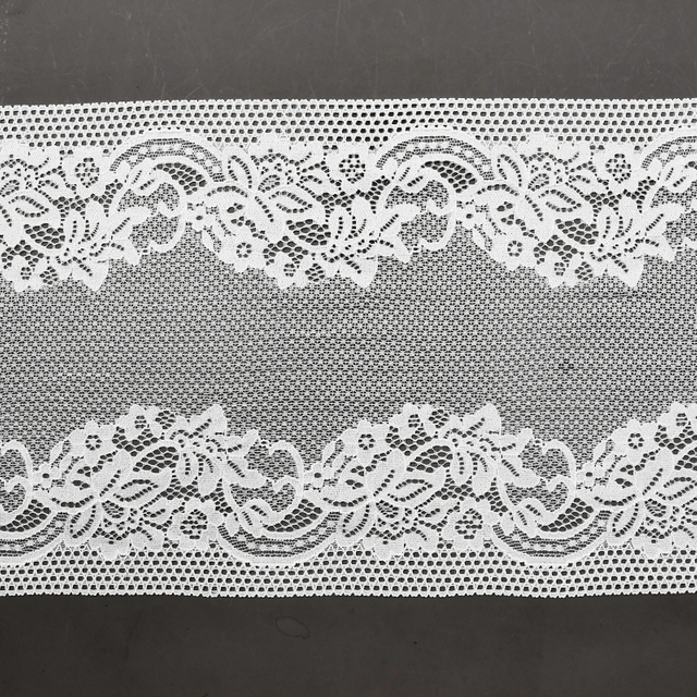 توری آماده استوک با کیفیت بالا 20.5 سانتی متر توری گلدار الاستیک زنانه 5555#