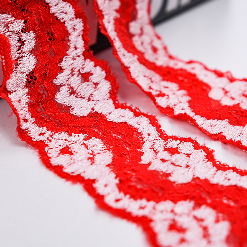 5.3 سانتی متر دامن توری زنانه سجاف کوچک لوازم جانبی لباس زیر نایلون الاستیک توری 1177#