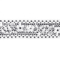 توری توری نایلونی کشدار 2.8 سانتی متری پارچه توری نایلونی توری اسپندکس نایلونی برای سوتین و لباس زیر تزیین عروسی 106132#